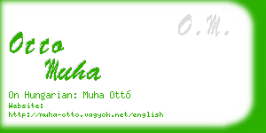 otto muha business card