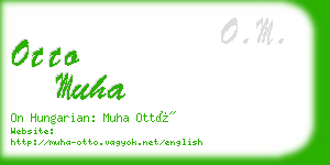 otto muha business card